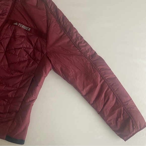 Adidas Terrex Puffer Jacket Women Plus 1X Quilted Insulated Full Zip Pockets Top - Picture 9 of 16
